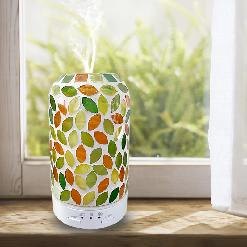 Mosaic Ceramic 360-Degree Rotating Aromatherapy Machine Humidifier Diffuser Essential Oil Perfume Lamp Smoke Stove Gift Wholesale Application Scenario