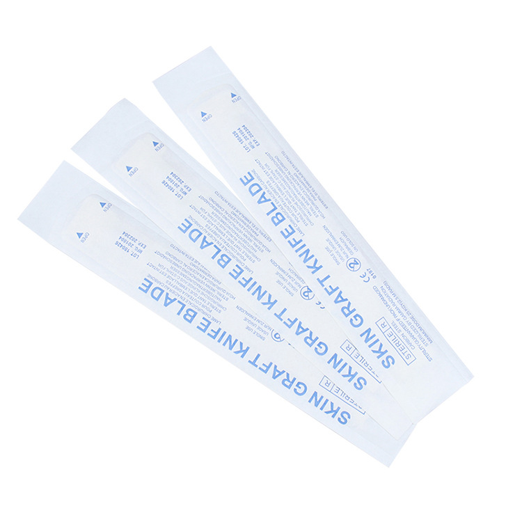 Cross-border exclusive disposable skin graft knife, skin transplantation, independent packaging, stainless steel surgical blade, carbon steel surgical knife details Picture