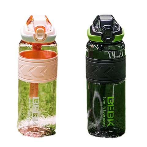G446 Beikr Sports Water Bottle, portable fitness water cup for men, high appearance level, large capacity straw cup for summer, travel cup Item Picture