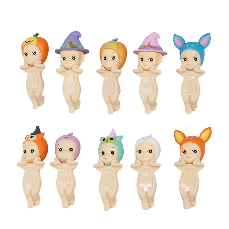 Party Angel Series Party Pose Face Halloween Smile animal Angel fruit mini cat doll blind box Item Picture
