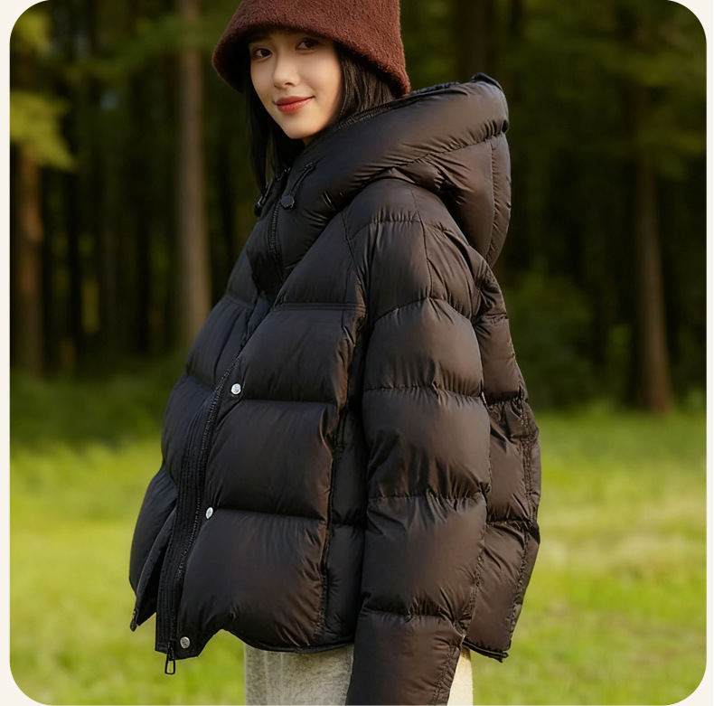 泡芙羽绒服女2025冬季新款短款外套鸭绒高充绒量高级感平湖批发详情16