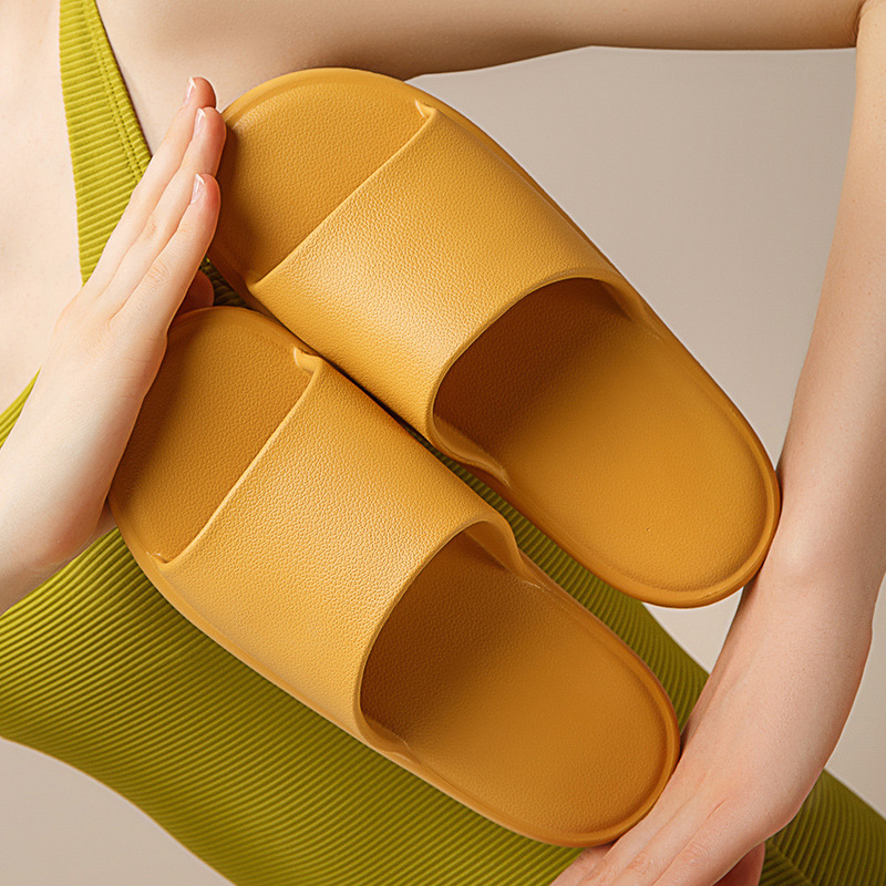 Home Slippers Solid Color Wear Resistant Fashion Anti-Slip Couple Bathroom Slippers Outdoor Men And Women Slippers Tide Wholesale Specification drawing