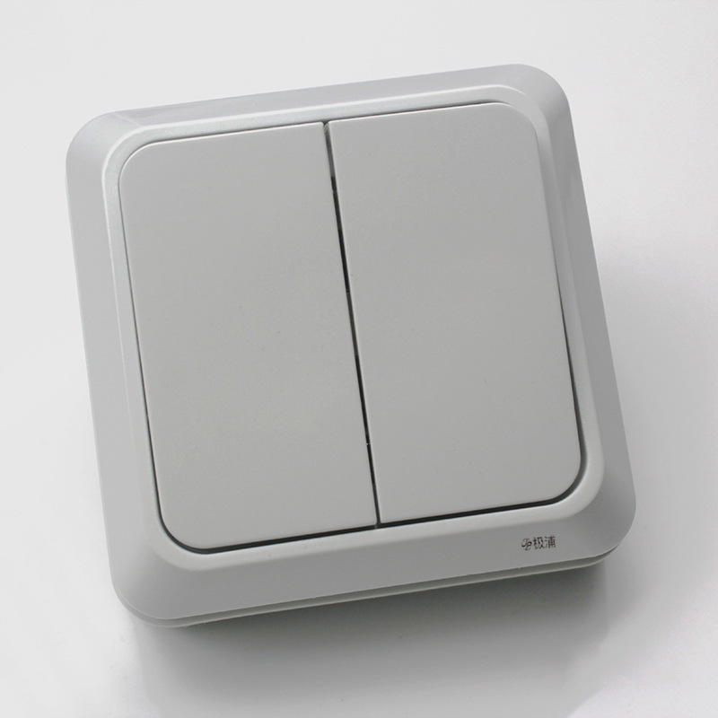 Exposed two-eye European and German standard sockets, 146 German and European exposed socket panels, exposed French and German standard sockets Specification image