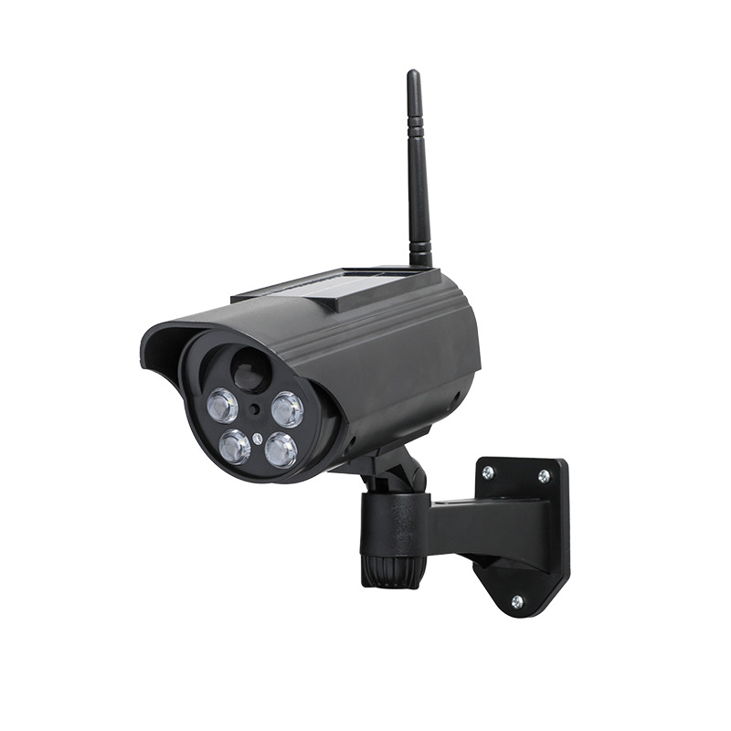 Cross-border new solar lamp, simulation camera lamp, waterproof sensor rotating fake surveillance camera, wall lamp and street lamp Item Picture