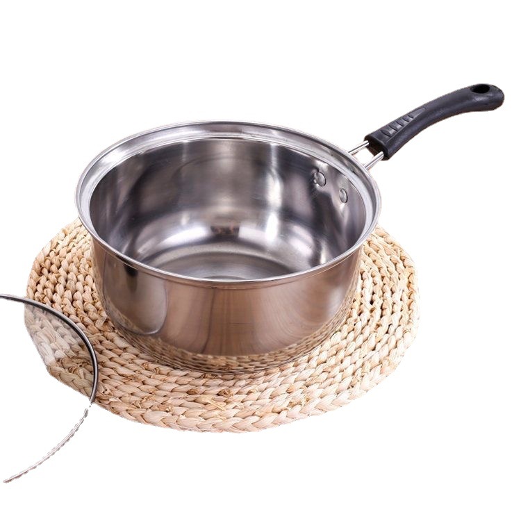 Acero Inoxidable Monomango Cacerola Cacerola Doméstica Espesar Leche Caliente Pasta Para Bebé Accesorios Cacerola De Inducción Gas Universal Cuadro del artículo
