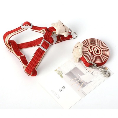Dog Leash Dog Pet Leash Thousand Bird Grid Starfish Cat Chest Strap Dog Leash Dog Leash Pet Supplies Specification drawing