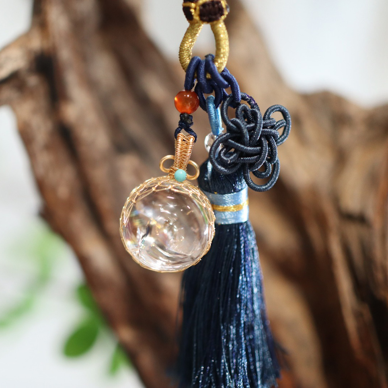 Keychain pendants for men and women, natural agate tassels, keychain jewelry accessories, car hangers, bag hangers, interior accessories Specification image