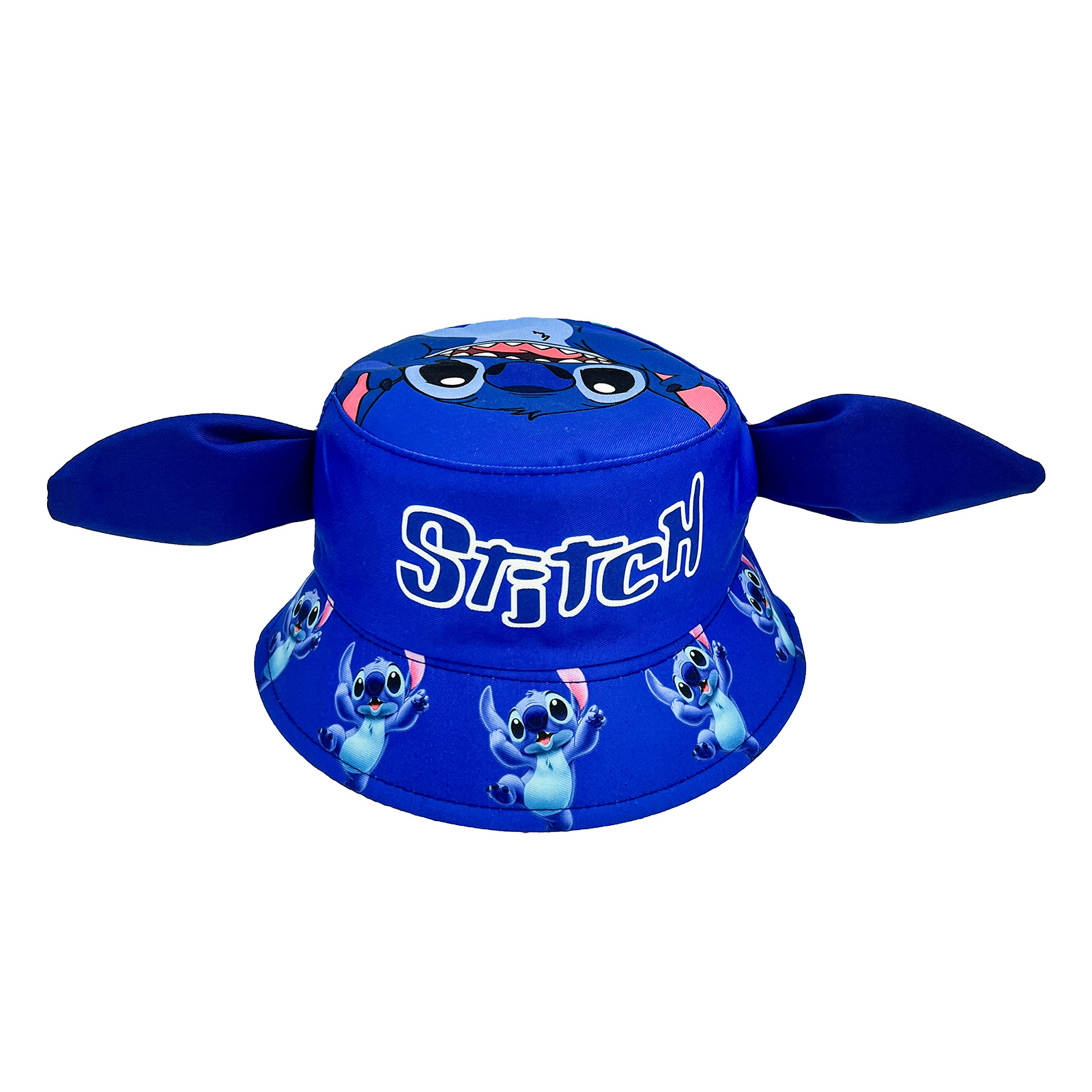 European And American Three-Dimensional Ears Stitch Boys And Girls Fisherman Hat Cute Cartoon Print Flowerpot Hat Shade Hat Can Be Shown details Picture