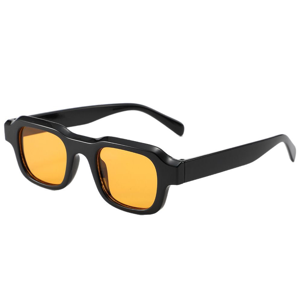 Irregular small-framed square sunglasses, simple anti-ultraviolet sunglasses for women and retro sunglasses for men driving and vacationing Item Picture