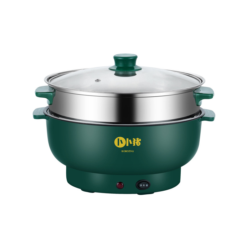 厂家直销多用电火锅不粘电热锅宿舍多功能电煮锅电蒸锅家用电炒锅详情图5