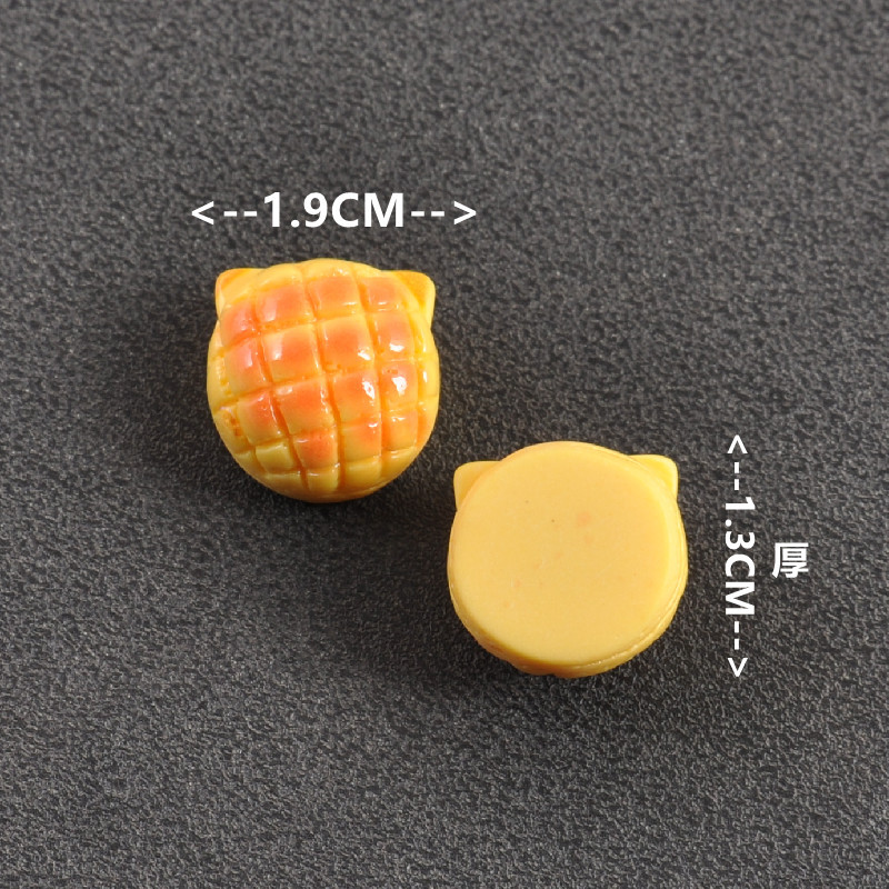 Cartoon diy resin accessories and ornaments, egg tarts, pancakes, cream glue, handcrafted hair clips, phone cases, shoe buckles and accessories batch Specification image