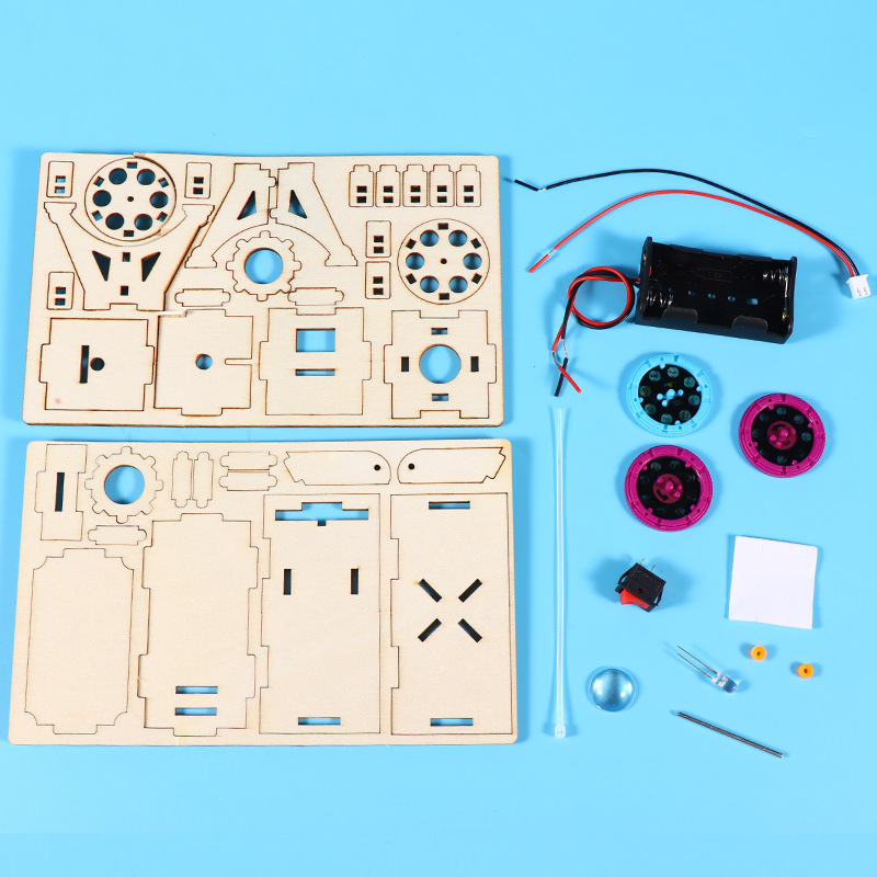 Science and technology small creations, small inventions, children and students' handcrafted assembly, projector toys, science experiment models, material kits Application Scenario