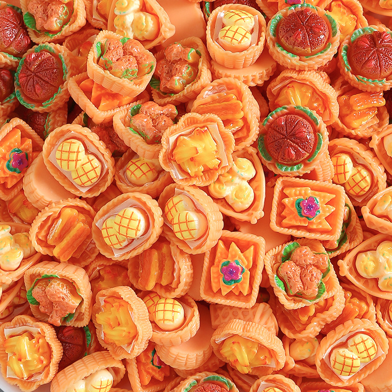 仿真迷你食玩面包饼混款树脂diy饰品配件混包儿童微景观小摆件详情13