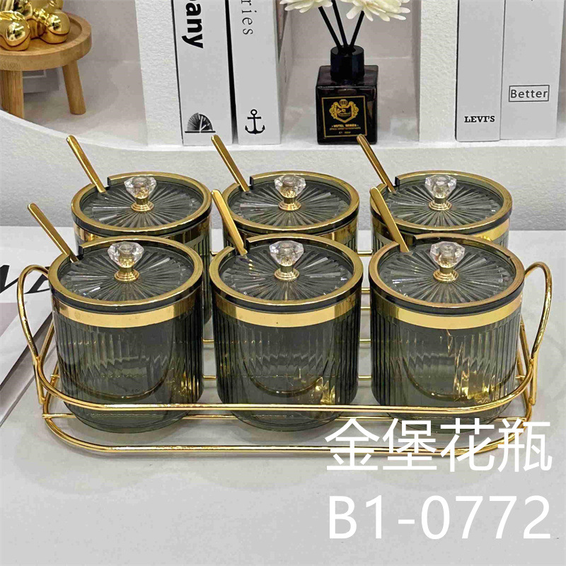 6格子分格子果盒果盘北糖果水果盘小吃碟零食家用茶点高颜值果盘金堡花瓶