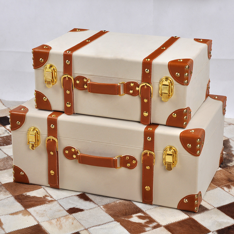 High-end vintage vintage storage boxes, model rooms, cloakrooms, display boxes, photography and shooting boxes, decorative ornaments Item Picture