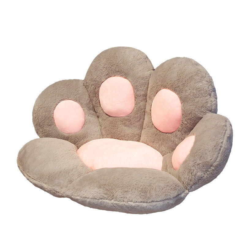 Cute cross-border cat paw seat cushion, creative bear paw plush buttock cushion, lazy all-in-one sofa cushion, bedroom floor mat Item Picture