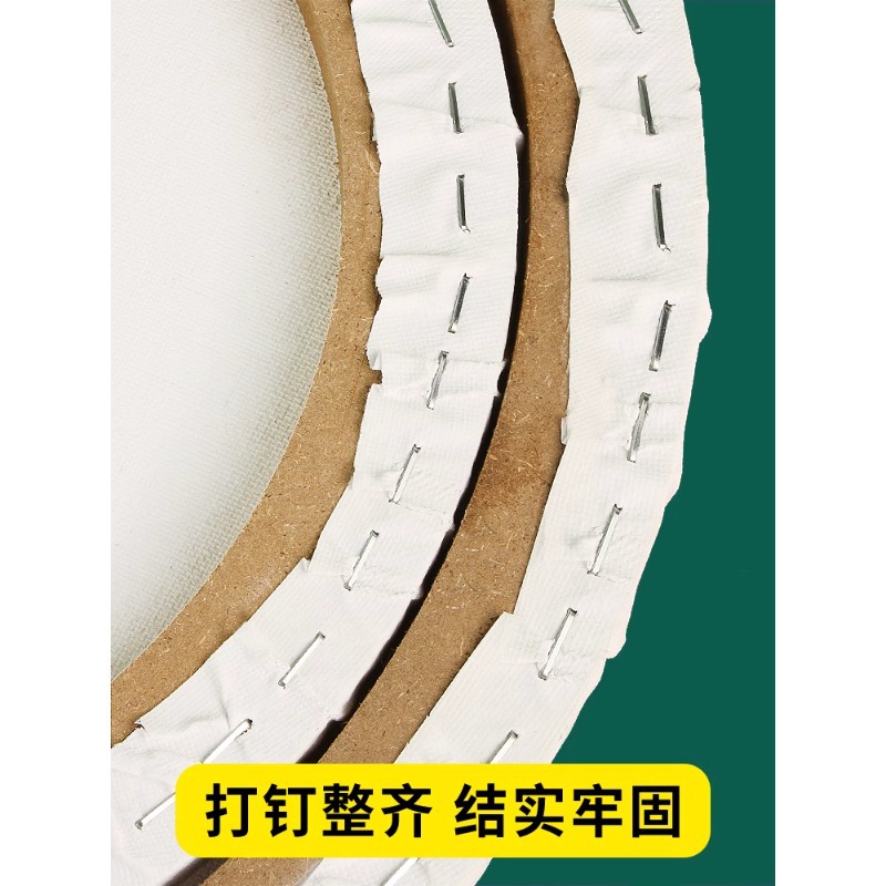 Factory wholesale of irregular-shaped oil painting frames, irregular-shaped oil painting inner frame decoration, pure cotton linseed oil painting frames, oval oil painting frames details Picture