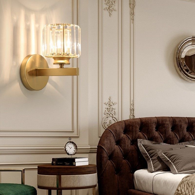 Cross-border supply crystal wall lamps, European-style modern decorative background wall lamps, American-style creative living room staircase corridor lamps Specification drawing