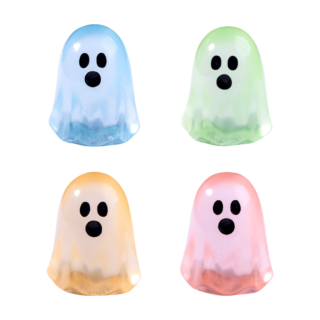 Cross-border creative luminous little ghost diy decorative hanging accessories mini micro-landscape Halloween small ornaments Item Picture