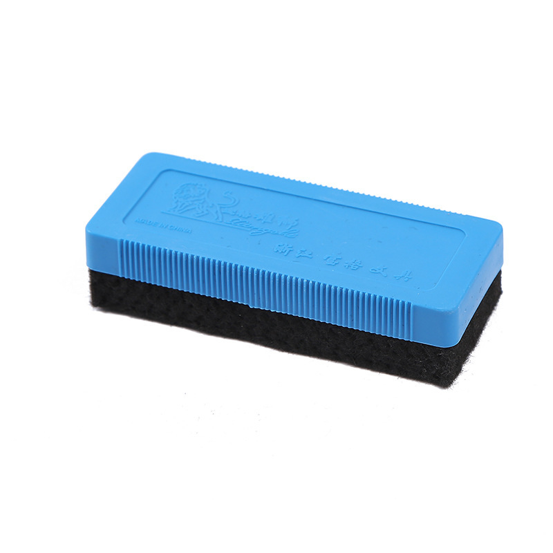 Plastic backboard blackboard eraser with printed logo, chemical fiber felt board eraser, large cleaning white board eraser, customized consultation customer service Item Picture