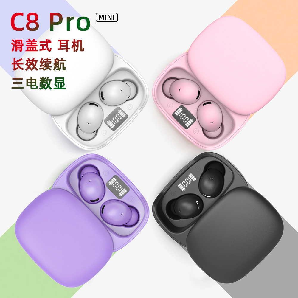 New C9pro Wireless Bluetooth Headphones Transparent Charging Case 5.3 Sport Waterproof Cross-Border Macaron In-Ear Earbuds Application Scenario