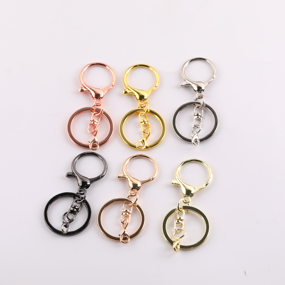 Round dragon buckle, crayfish buckle, 8-shaped buckle, four-link chain, diy metal bag buckle, connecting pendant, accessory material Specification image