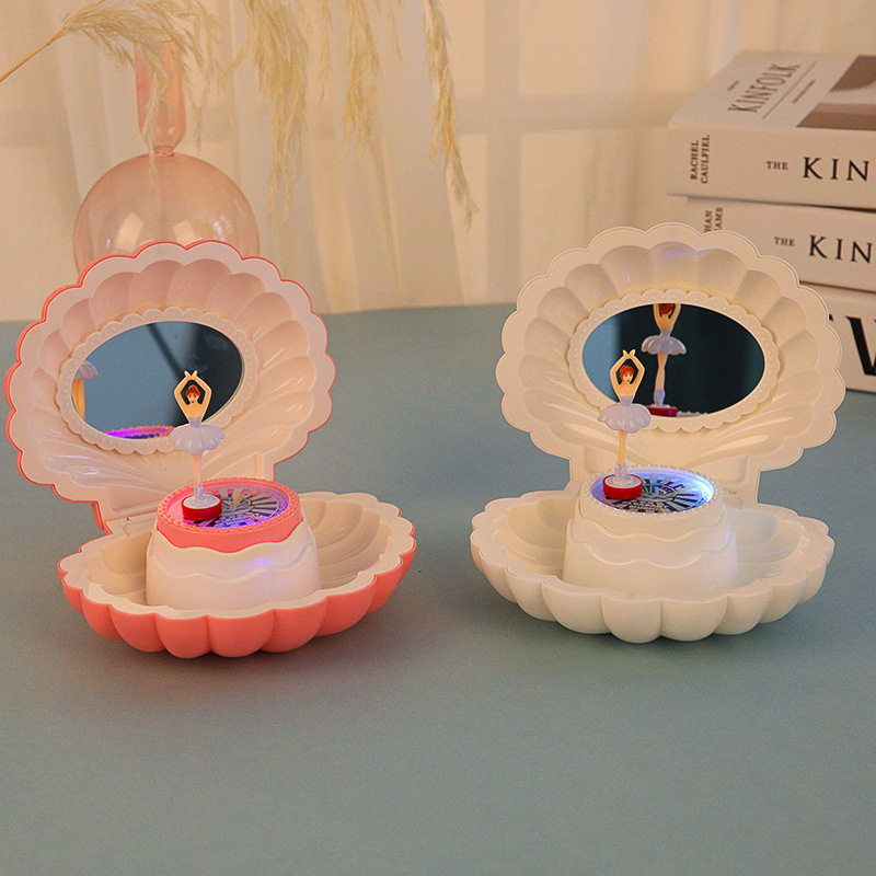 Seven-color glittering shell music box Specification image