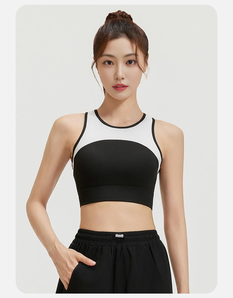 运动文胸25新款工字背心式无钢圈固定肩带瑜伽健身内衣运动户外瑜伽健身服详情20