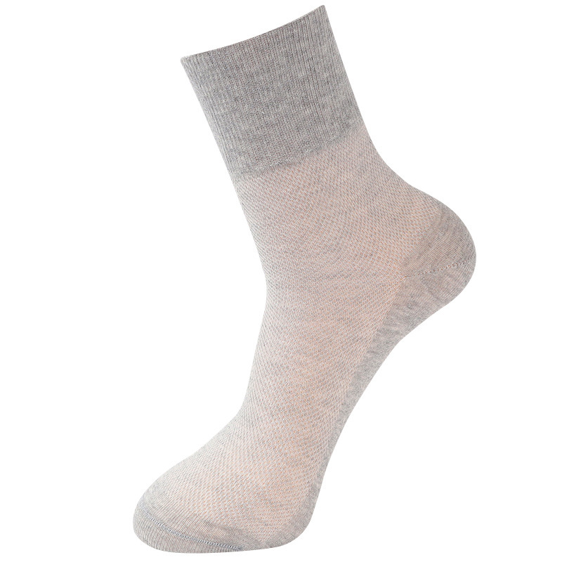 Huabang Strength Loose Mouth Socks Men's Cotton Socks Old Socks Old Legs Thick Fat Feet In The Tube Socks No Feet No Trace Wide Mouth Item Picture
