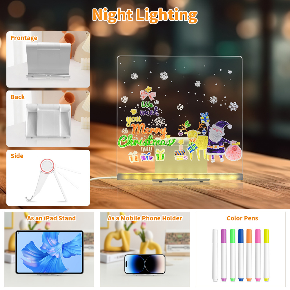 Boundless creativity! Amazon AliExpress acrylic night lights, essential decorations for Christmas and Valentine's Day Application Scenario
