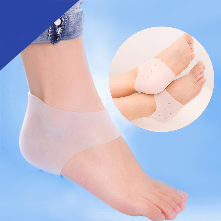 Heel socks protective cover anti-pain foot guard silicone anti-wear heel pad anti-dry and crack moisturizing heel anti-crack socks thumbnail