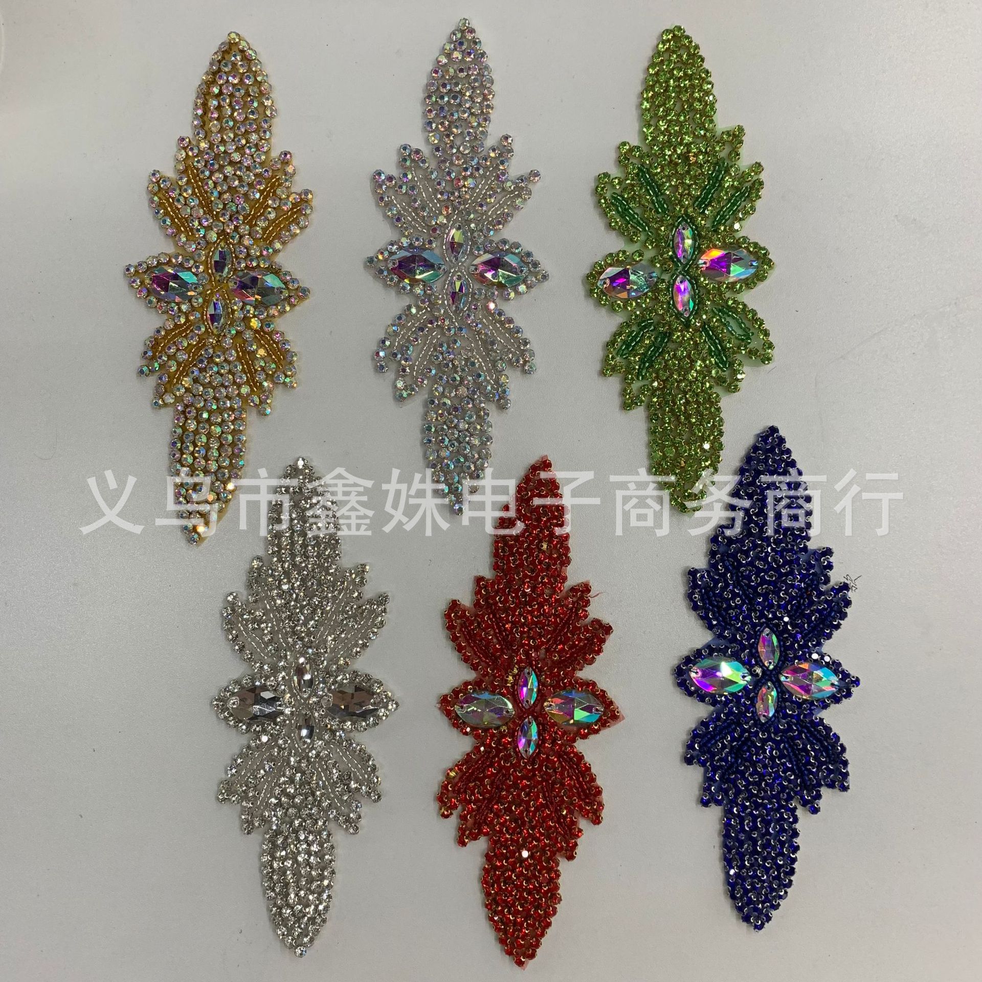 Handcrafted diamond-encrusted back adhesive performance decal headwear, belt patch, handcrafted accessories details Picture
