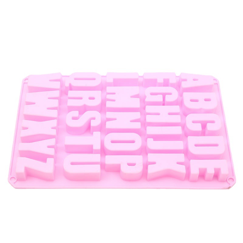 Korean-style scented gypsum diy silicone mold 26 capital letter diffuser stone car hanging epoxy resin mold Item Picture