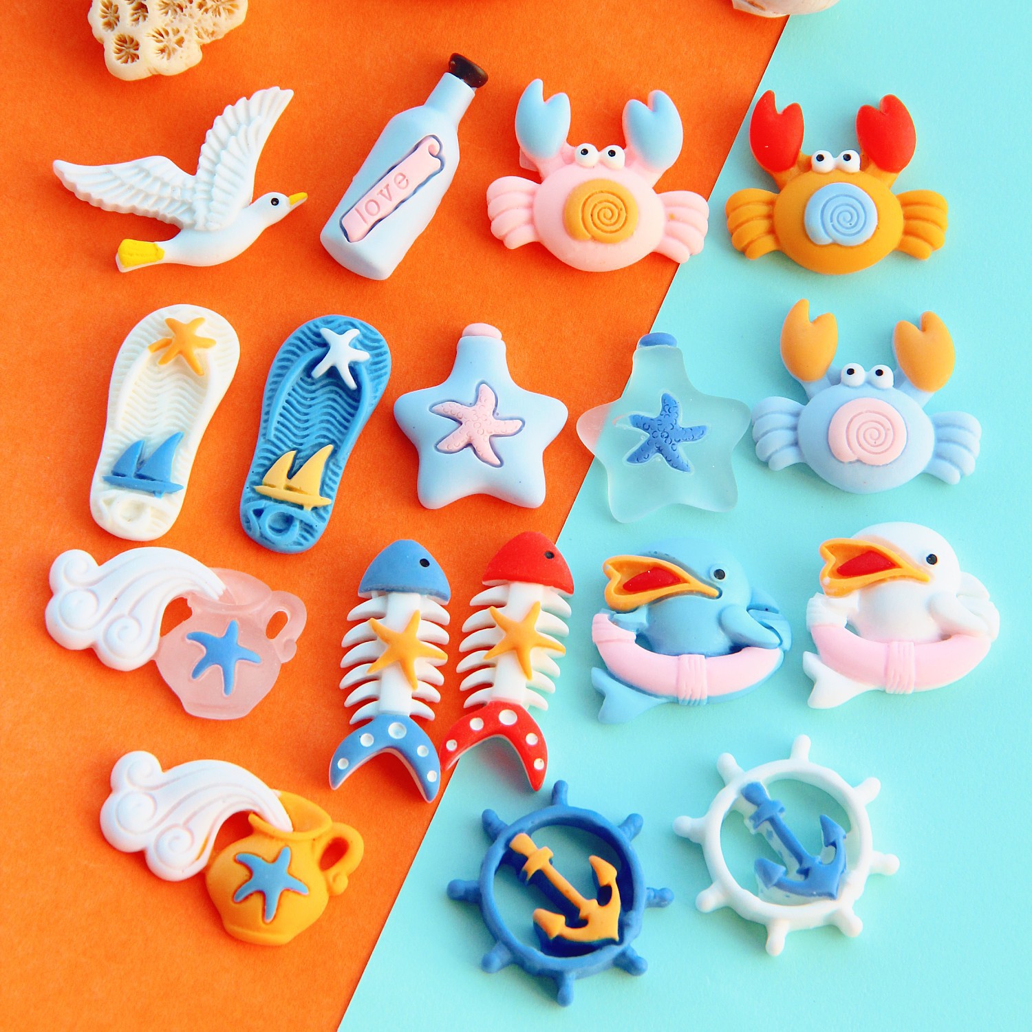 Ocean Wind Diy Resin Accessories Guka Accessories Cream Glue Hairpin Accessories Cross-Border Explosion full figure