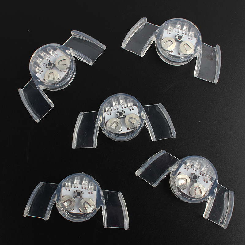 Halloween Glow braces TPR toys Flash Teeth bar masquerade party transparent glow-in-the-dark tooth lights wholesale Specification drawing