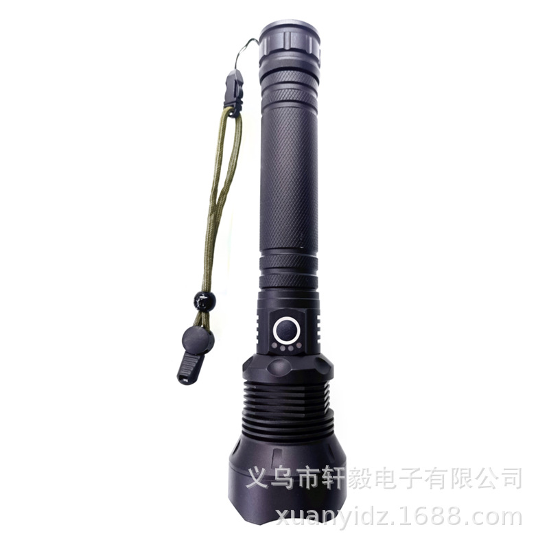 新款 P70大功率USB充电伸缩调焦手电筒 LED强光远射铝合金手电筒