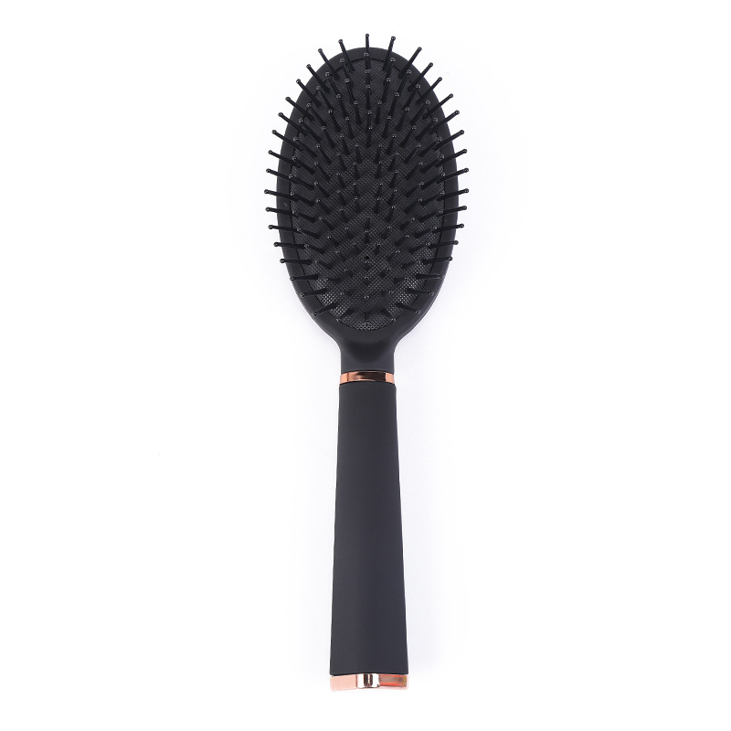 Manufacturers Directly Supply Black Massage Comb Fashion Gold Texture No Knot Hair Styling Comb In Stock Item Picture