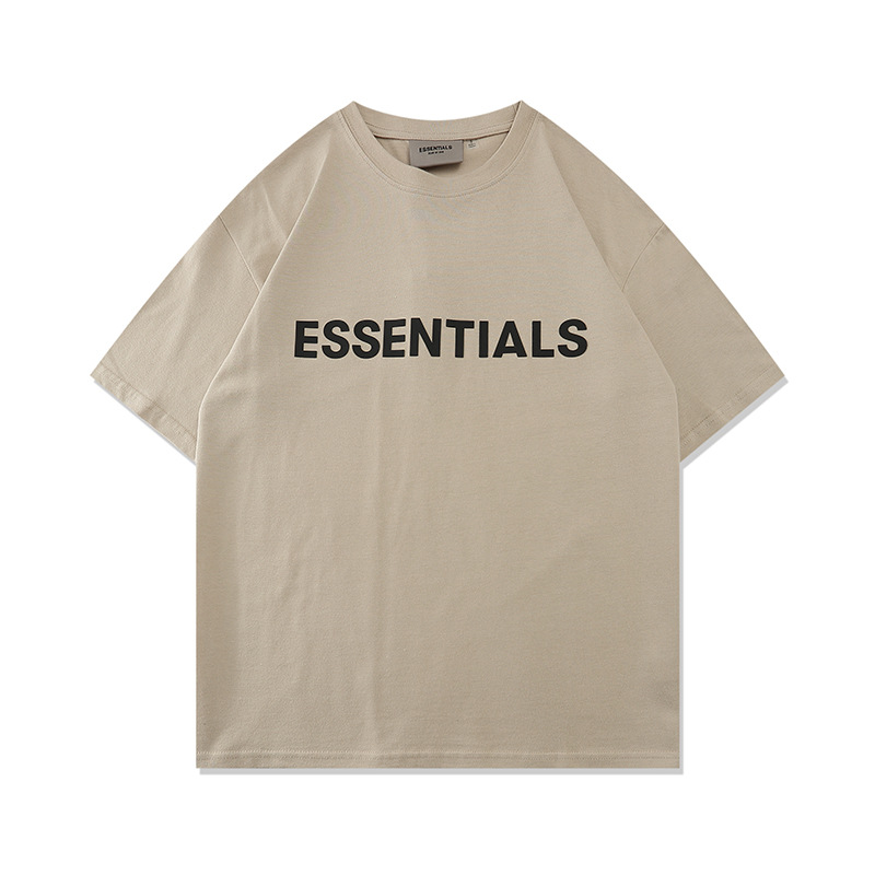 Agent wholesale of summer pure cotton T-shirts for men and women from the European and American ESSENTIALS streetwear brand FOG, including both short and half-sleeved shirts Item Picture