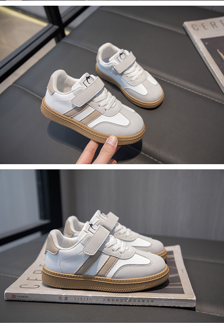 儿童运动鞋2025春秋新款男童百搭防滑透气学生板鞋儿童软底德训鞋详情10