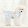 Summer cool Chinese-style Chihuahua dog clothes, cute princess-style fashionable cat pet skirts Specification image
