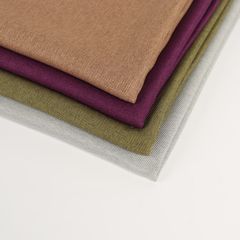 Factory wholesale of all-polyester imitation linen fabric, wear-resistant sofa, throw pillows, seat cushions, luggage fabric, tablecloths, curtains and decorative fabric Specification image