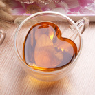 爱心双层玻璃杯咖啡杯早餐牛奶水杯茶杯高硼硅办公室茶水分离榨汁