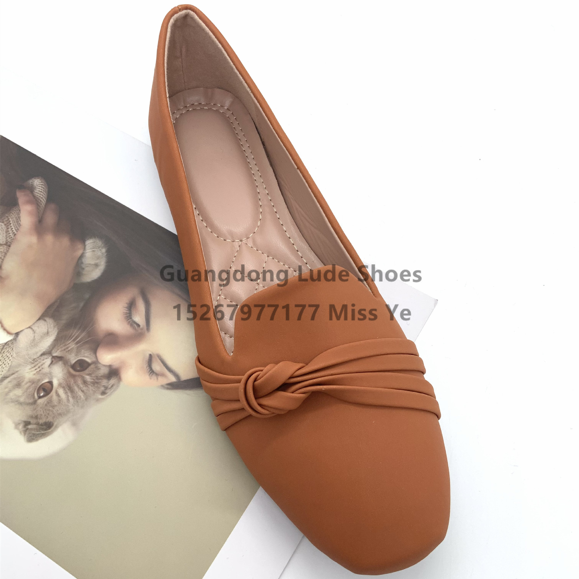 New Spring And Summer Single Shoes Ladies Casual Single Shoes Comfortable With Guangzhou Women's Shoes Craft Shoes Non-Slip Flat Shoes Women details Picture