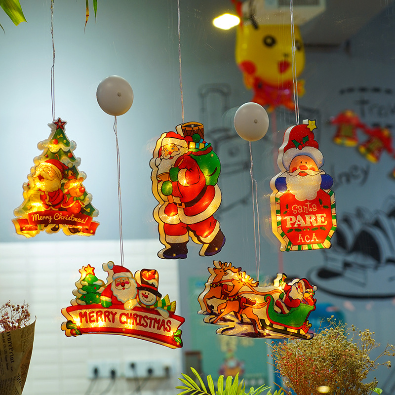 跨境新款LE/圣诞老人雪人/跨境新款圣诞白底实物图