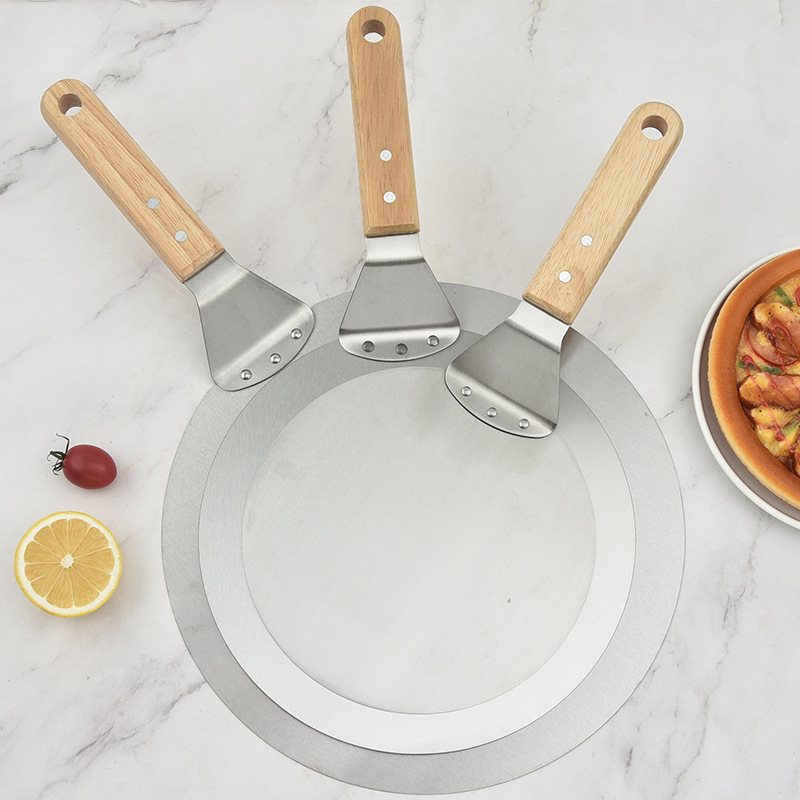 In-stock pizza spatula with fixed handle, multi-sized pizza transfer spatula, baking tools, pizz day kitchen Application Scenario