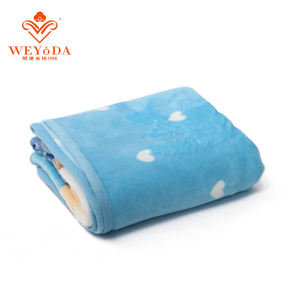 Cartoon Flannel Nap Blanket Children's Baby Blanket Double-Sided Fleece Kindergarten Nap Warm Cover Blanket Furniture Blanket Item Picture