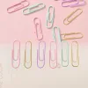 Cross-border direct supply macaron-colored paper clip creative office stationery set, golden pin round head holder stationery set Specification image