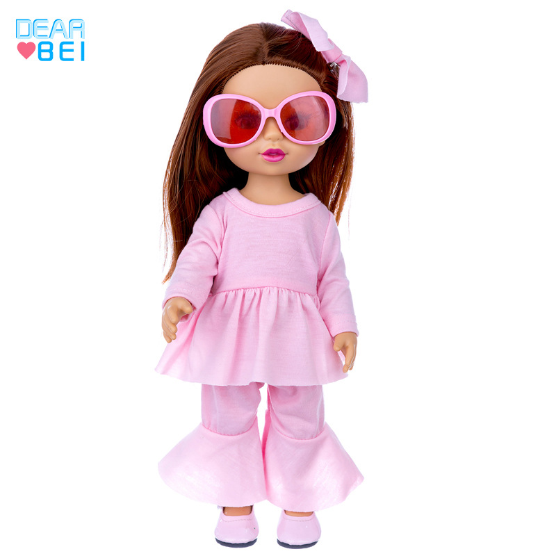 2023 crossover nuevo producto muñeca de goma suave de 14 pulgadas estadounidense niña simulación reborn muñeca para niños cambiar muñeca de juguete Item Picture