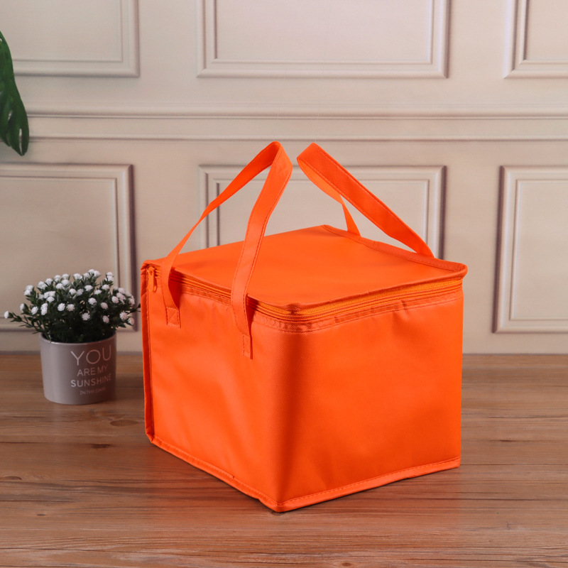 In-stock non-woven fabric insulated bags, daily dining utensils, kitchenware, ice packs, picnic bags, hand-held aluminum foil insulated bags, milk tea takeout bags Specification image