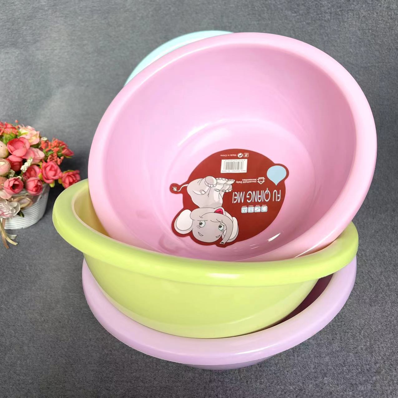 【 Zone 3-9 】9002 Baby Elephant Basin 280 yuan per box 9002 baby Elephant Basin, new material plastic basin, Water-Splashing Festival washing basin, Fruit Basin, one or two yuan, wholesale and distribution details Picture